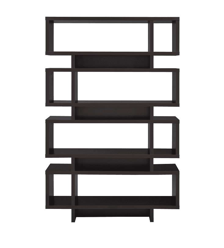 Reid Cappuccino Bookcase by Coaster