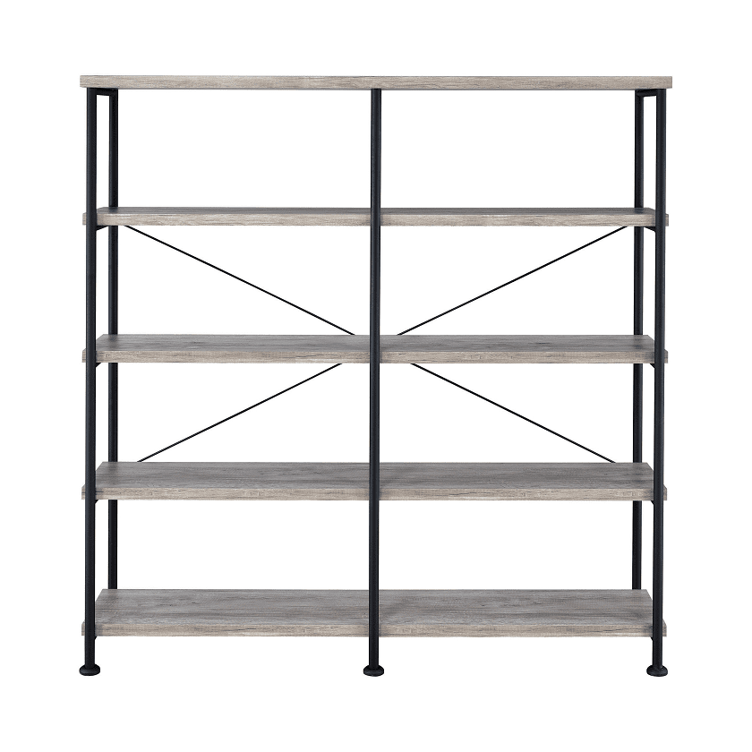 Analiese Grey Driftwood Open Bookcase by Coaster
