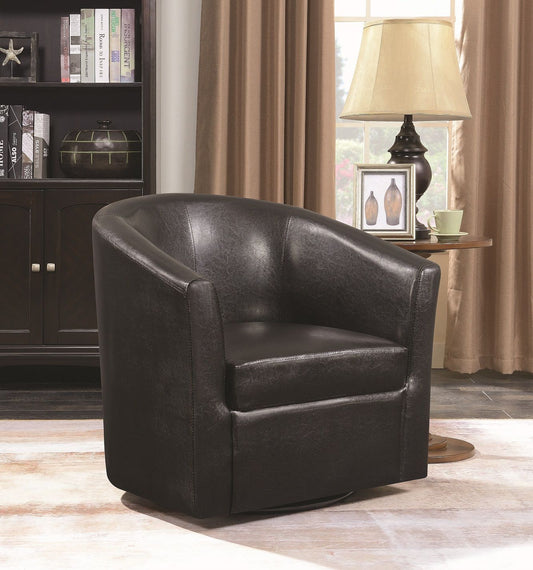 Turner Brown Swivel Accent Chair by Coaster
