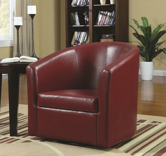 Turner Red Swivel Accent Chair by Coaster
