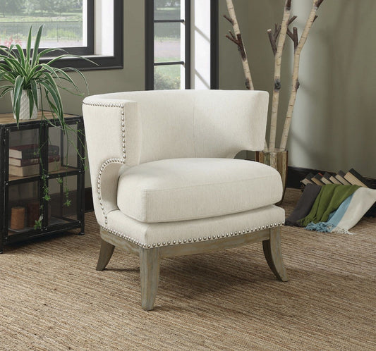 Jordan White Accent Chair by Coaster
