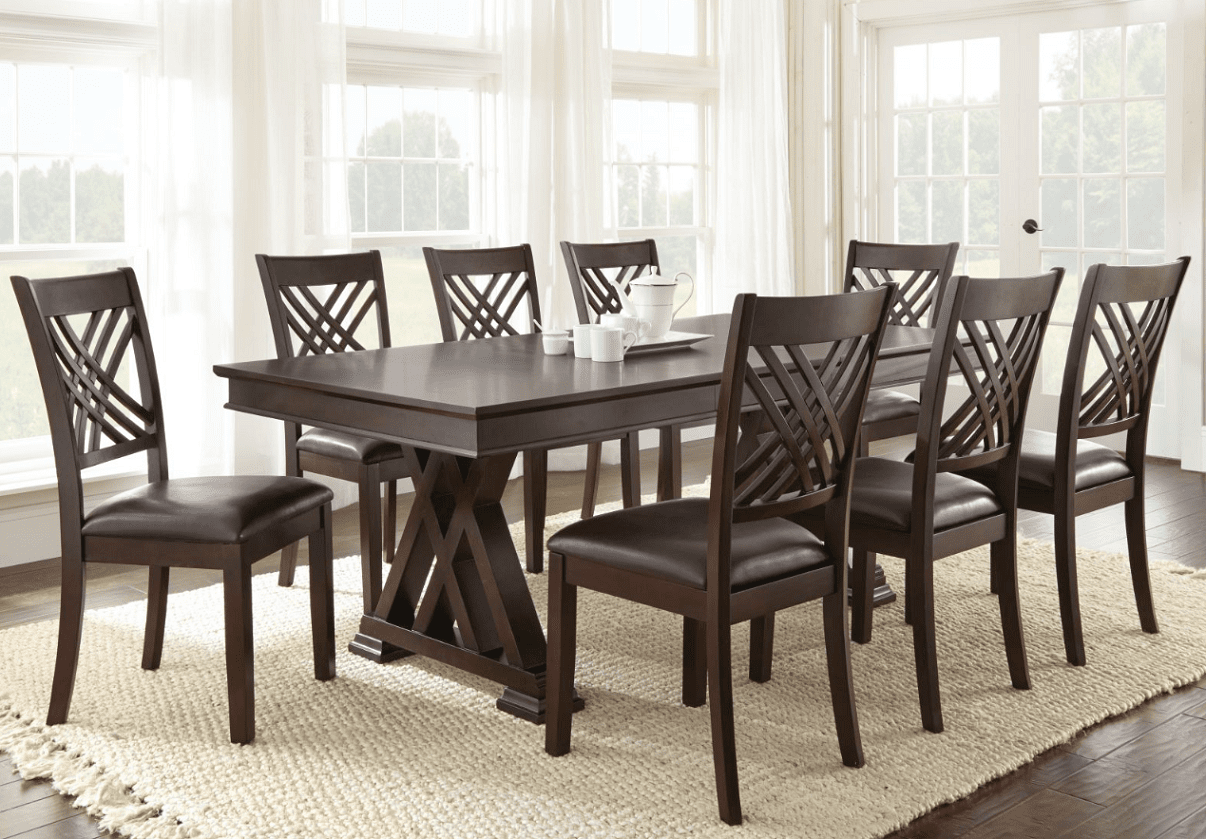 Adrian Dining Set (table and 8 chairs) from Steve Silver