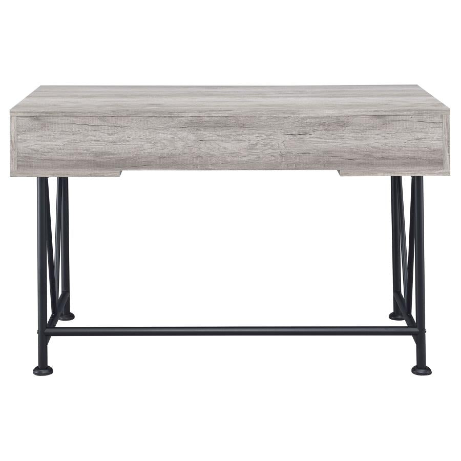 Analiese Grey Driftwood 3-drawer Writing Desk by Coaster