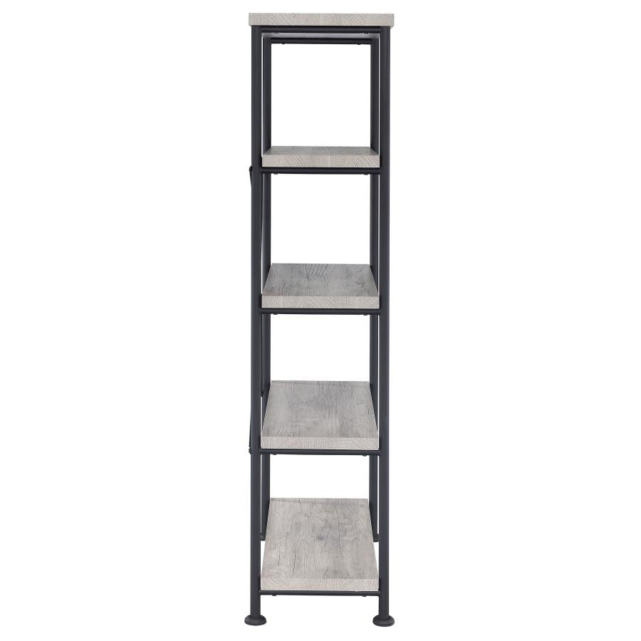 Analiese Grey Driftwood Bookcase by Coaster