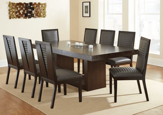 Antonio Dark Dining Set (table and 8 chairs) by Steve Silver