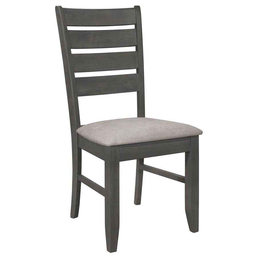 Dalila Dark Grey Dining Set (table and 4 chairs) by Coaster