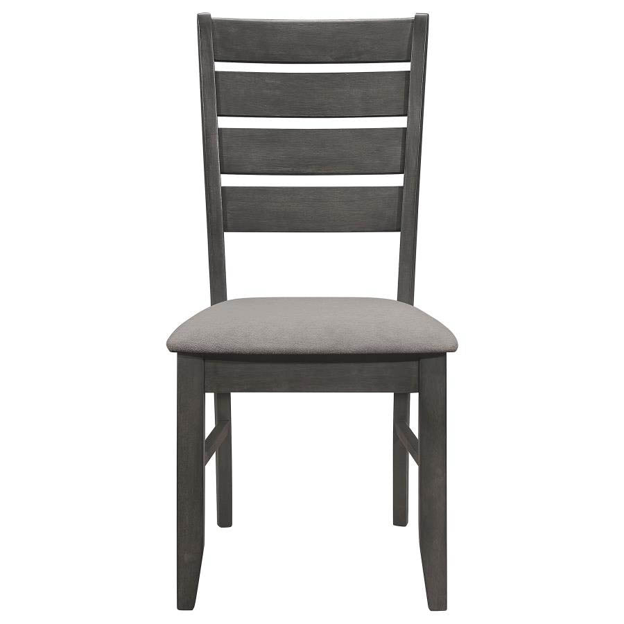 Dalila Dark Grey Dining Chairs (includes 2 chairs) by Coaster
