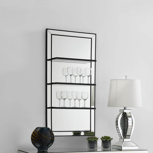 Oriel 3-Shelf Wall Mirror by Coaster