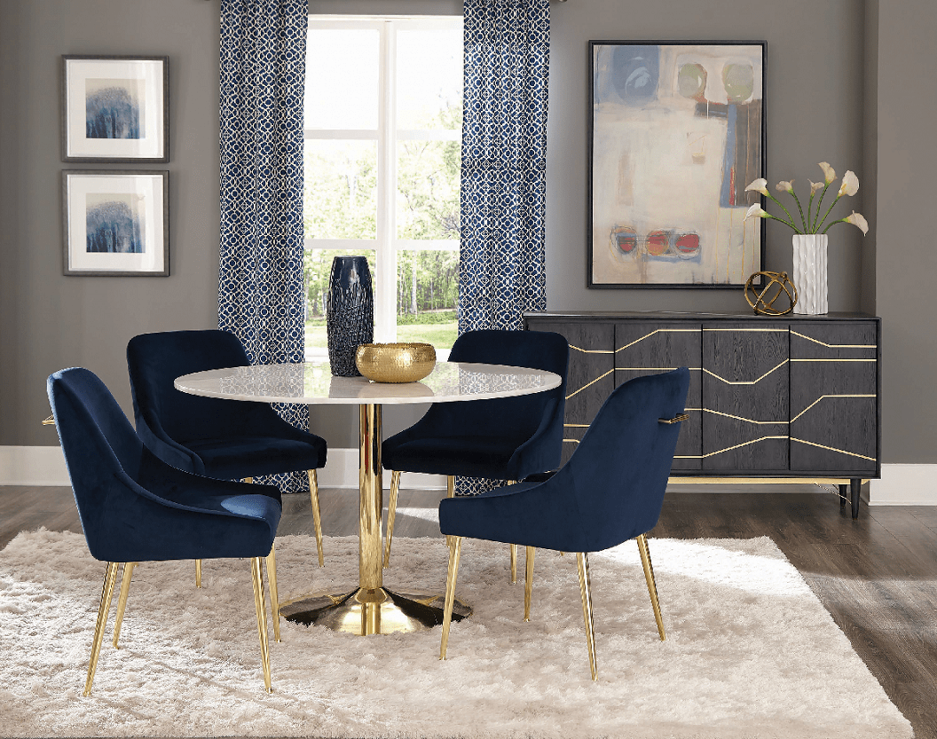 Kella Dining Set (table and 4 chairs) by Coaster