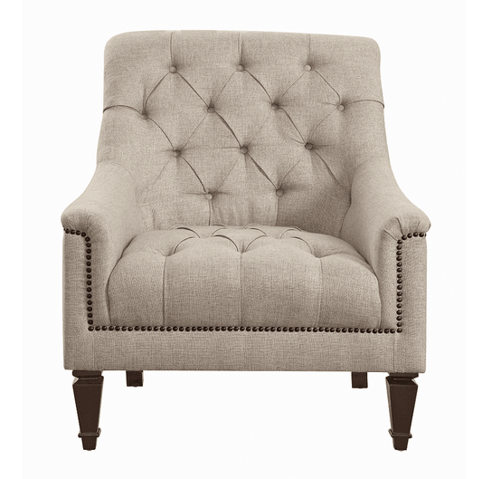 Avonlea Grey Linen Chair (only) by Coaster