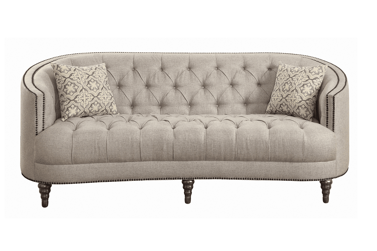 Avonlea Grey Linen Sofa and Love Seat by Coaster