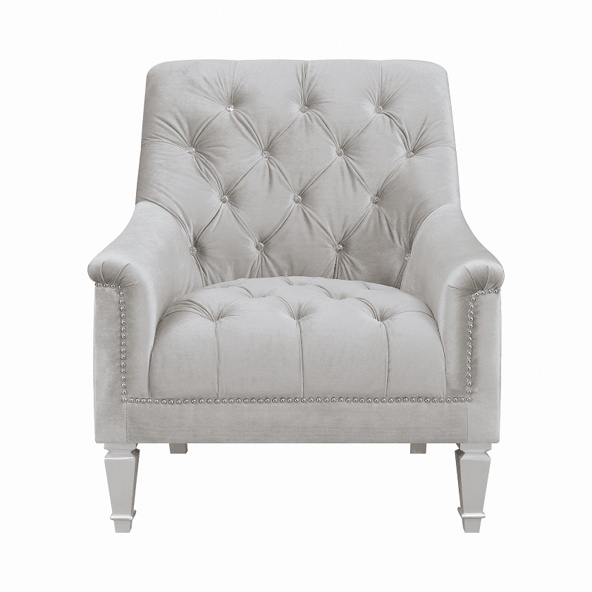 Avonlea Grey Velvet  Sofa and Love Seat by Coaster