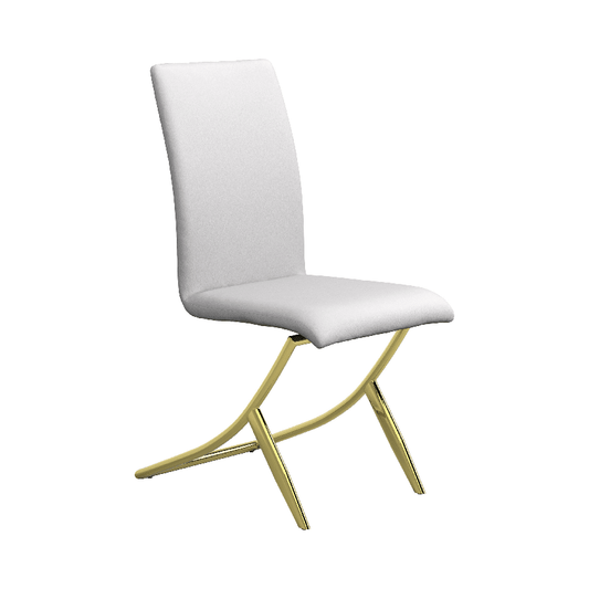 Carmelia White Dining Chairs (includes 4 chairs) by Coaster