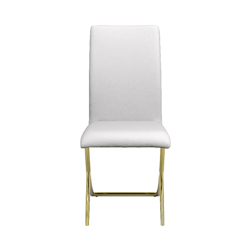 Carmelia White Dining Chairs (includes 4 chairs) by Coaster