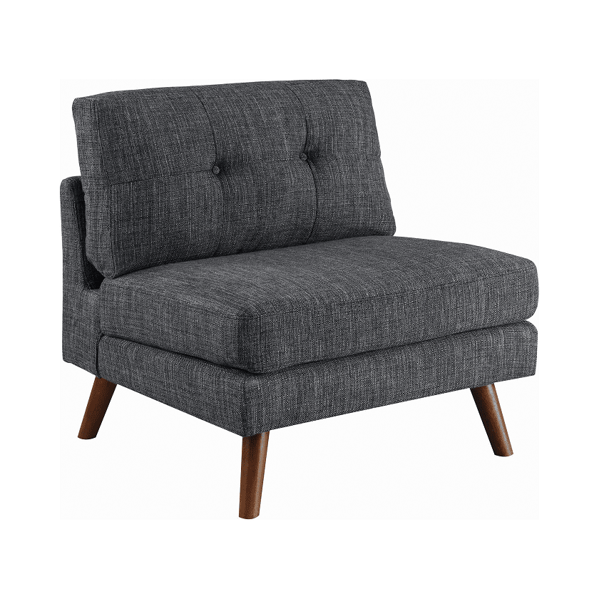 Churchill Dark Grey Modular Armless Chair by Coaster