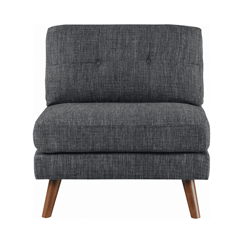 Churchill Dark Grey Modular Armless Chair by Coaster