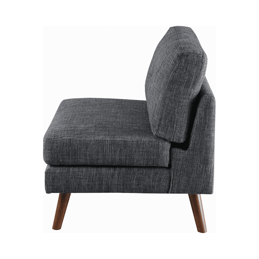 Churchill Dark Grey Modular Armless Chair by Coaster