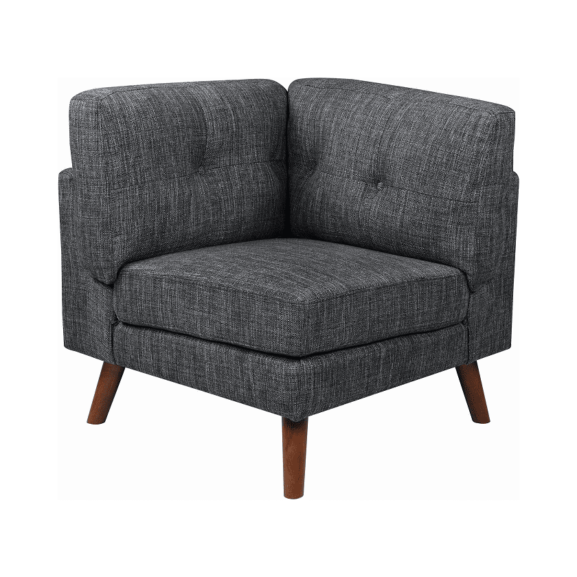 Churchill Dark Grey Modular Corner Chair by Coaster