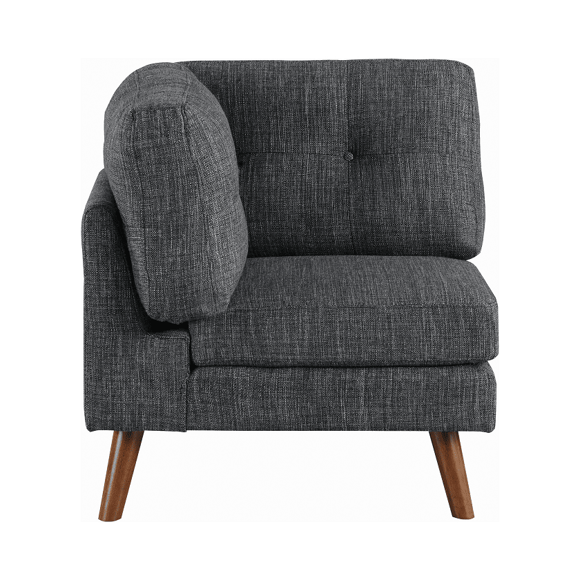 Churchill Dark Grey Modular Corner Chair by Coaster