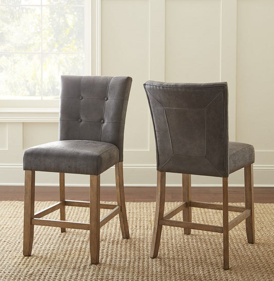 Debby Grey Counter Height Chairs (includes 2 chairs) by Steve Silver