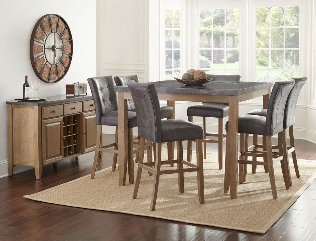 Debby Grey Counter Height Chairs (includes 2 chairs) by Steve Silver