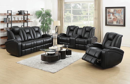 DeLange Powered Reclining Sofa and Love Seat Collection by Coaster
