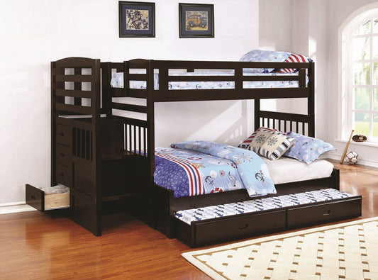 Dublin Twin/Full Stairway Bunk Bed by Coaster
