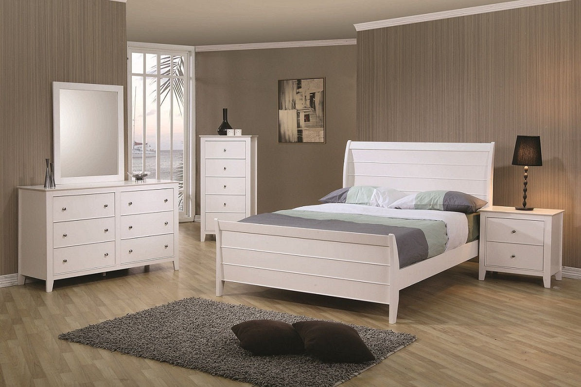 Full Selena Sleigh Bed Frame by Coaster