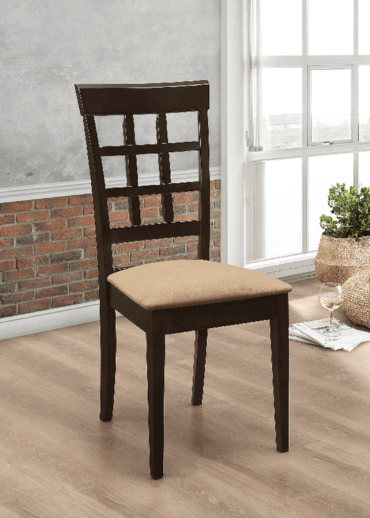 Gabriel Lattice Back Dining Chairs (includes 2 chairs) by Coaster