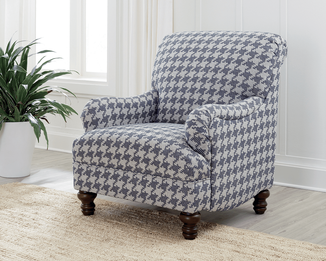 Glenn Light Grey/Blue Accent Chair by Coaster