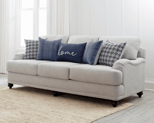 Glenn Light Grey/Blue Sofa by Coaster