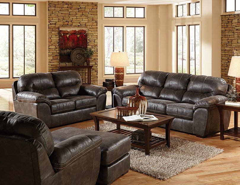 Grant Steel Sofa and Love Seat by Jackson Furniture