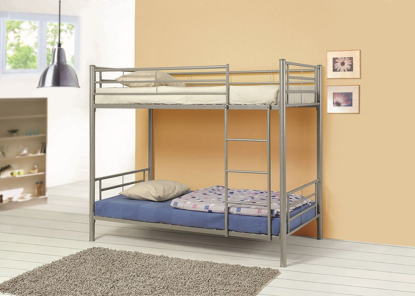 Hayward Silver Twin/Twin Bunk Bed by Coaster