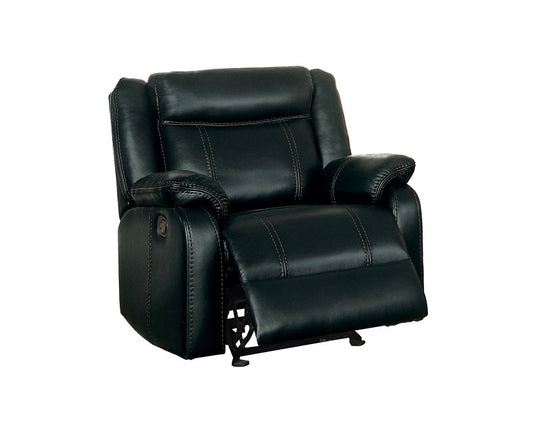 Jude Black Glider Recliner by Home Elegance