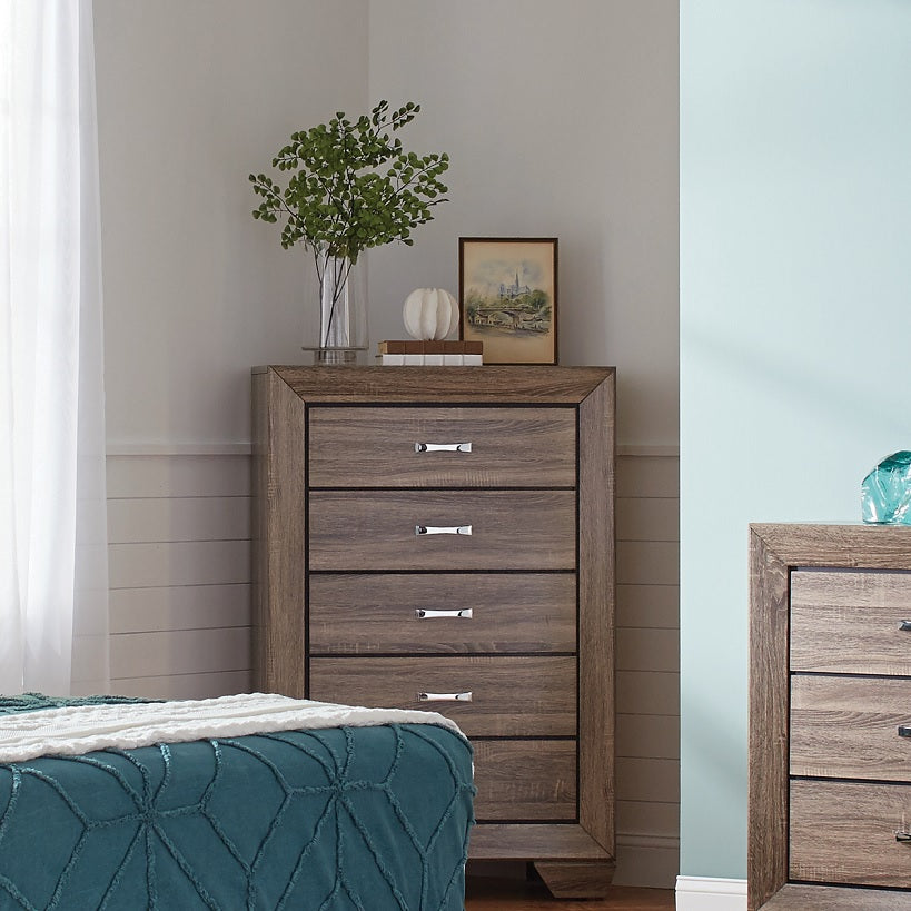 Kauffman Washed Taupe Chest by Coaster