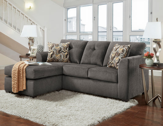 Kelly Grey Sofa Chaise by Washington Furniture