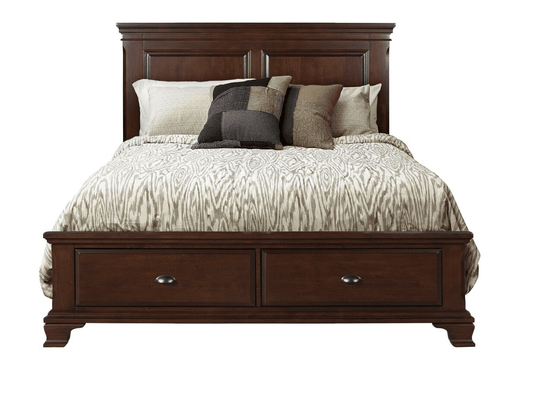 King Canton Cherry Storage Bed Frame by Elements