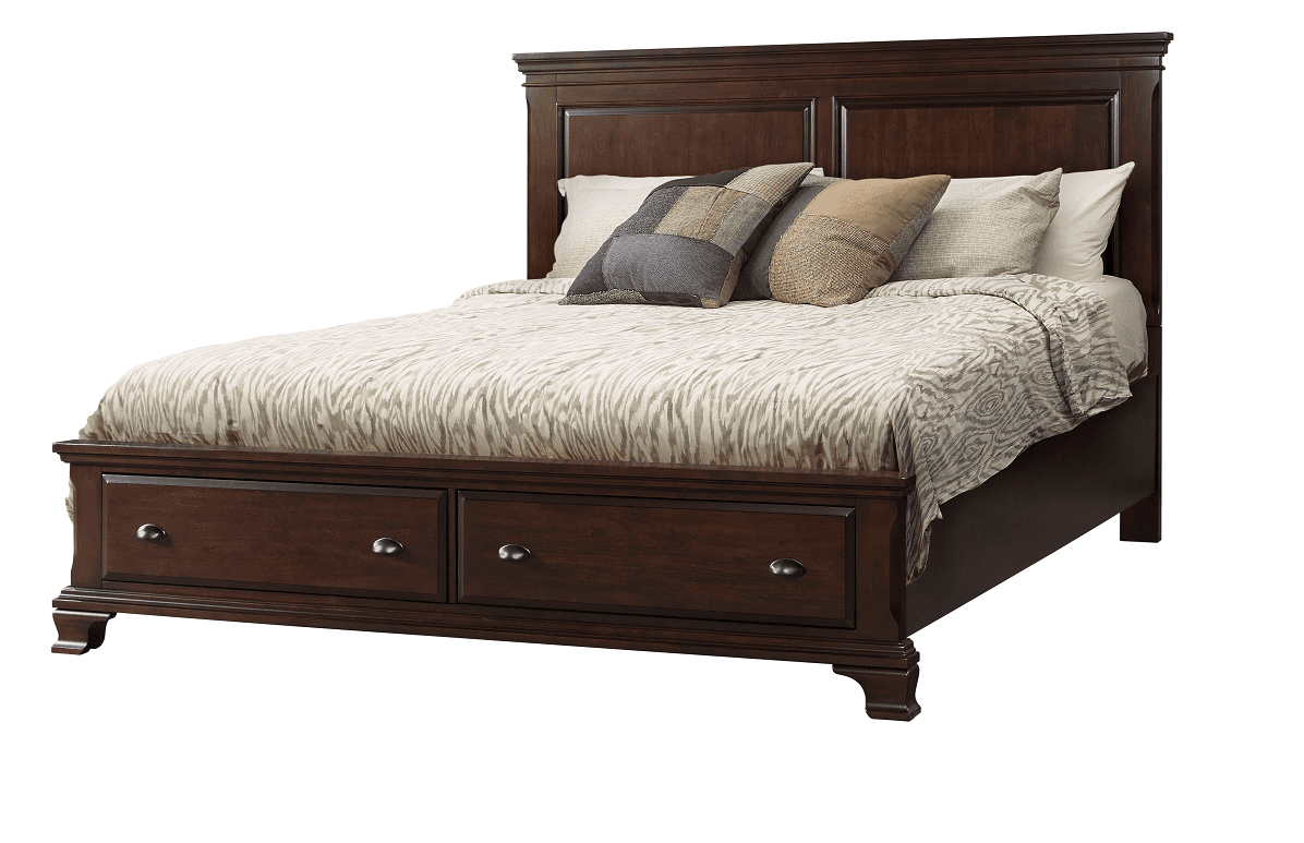 King Canton Cherry Storage Bed Frame by Elements