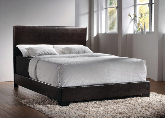 King Conner Dark Brown Bed Frame by Coaster