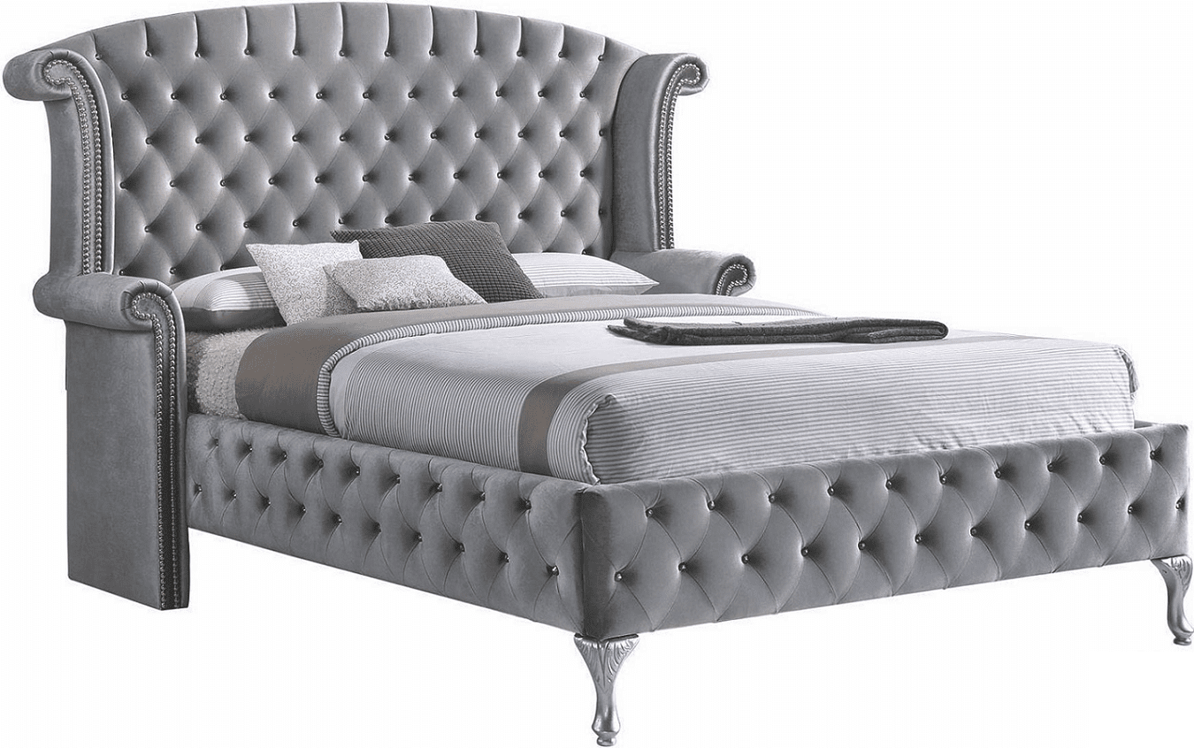 King Deanna Platform Bed Frame by Coaster