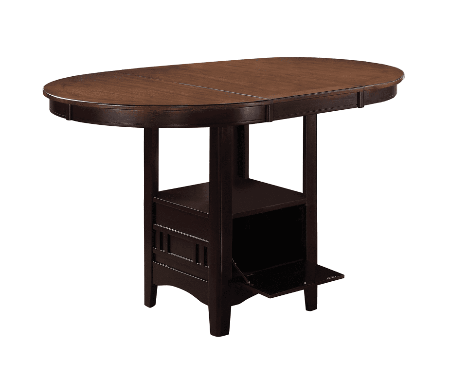 Lavon Warm Brown/Tan Counter Height Set (table and 4 chairs) by Coaster