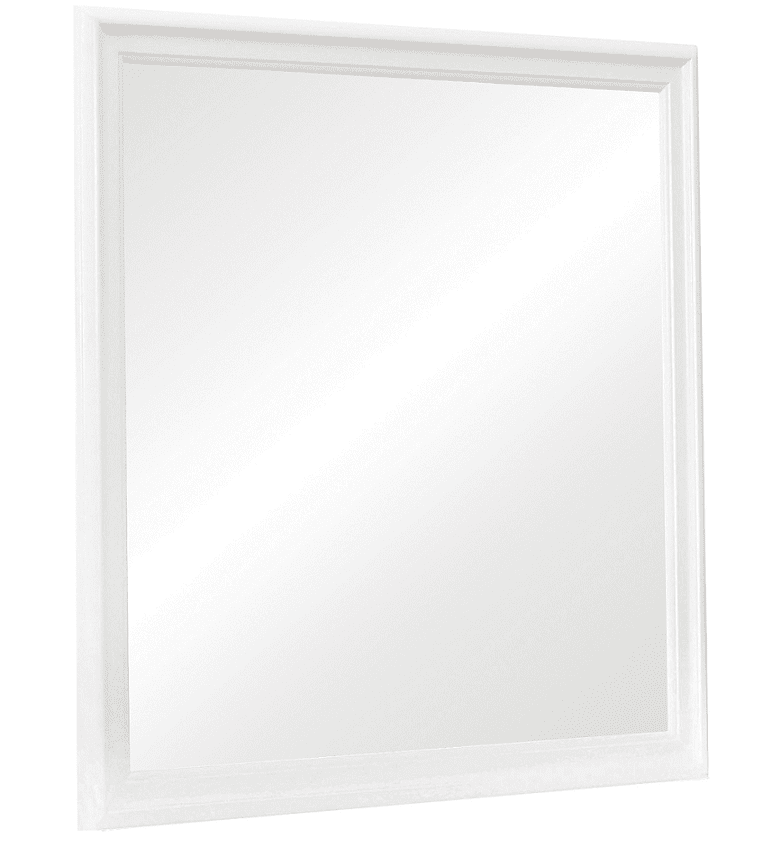 Louis Philippe White Mirror by Coaster