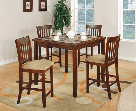 Monroe Counter Height Set (table and 4 chairs) by Coaster