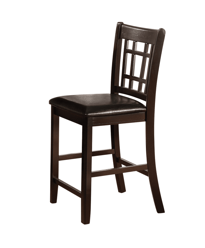 Lavon Espresso/Black Counter Height Chairs (includes 2 chairs) by Coaster