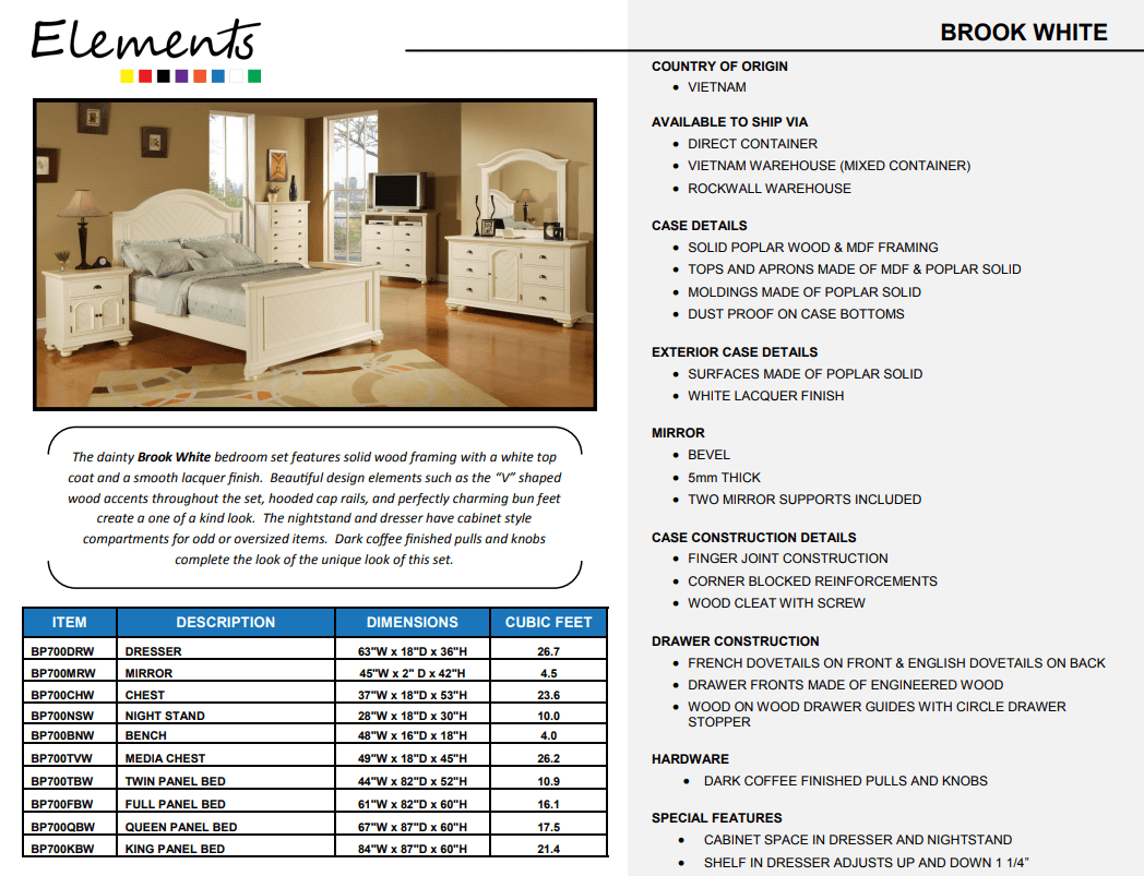 Full Brook Bed Frame by Elements