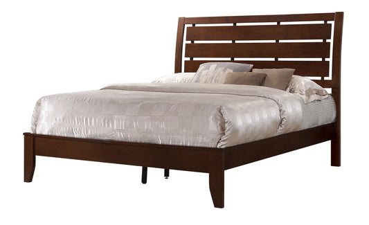 Queen Serenity Rich Merlot Bed Frame by Coaster