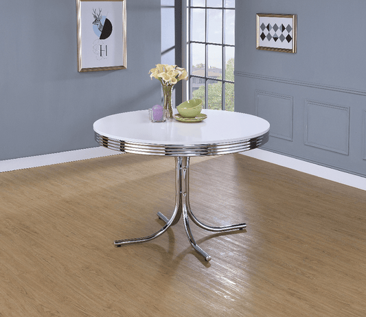Retro Round Dining Table by Coaster