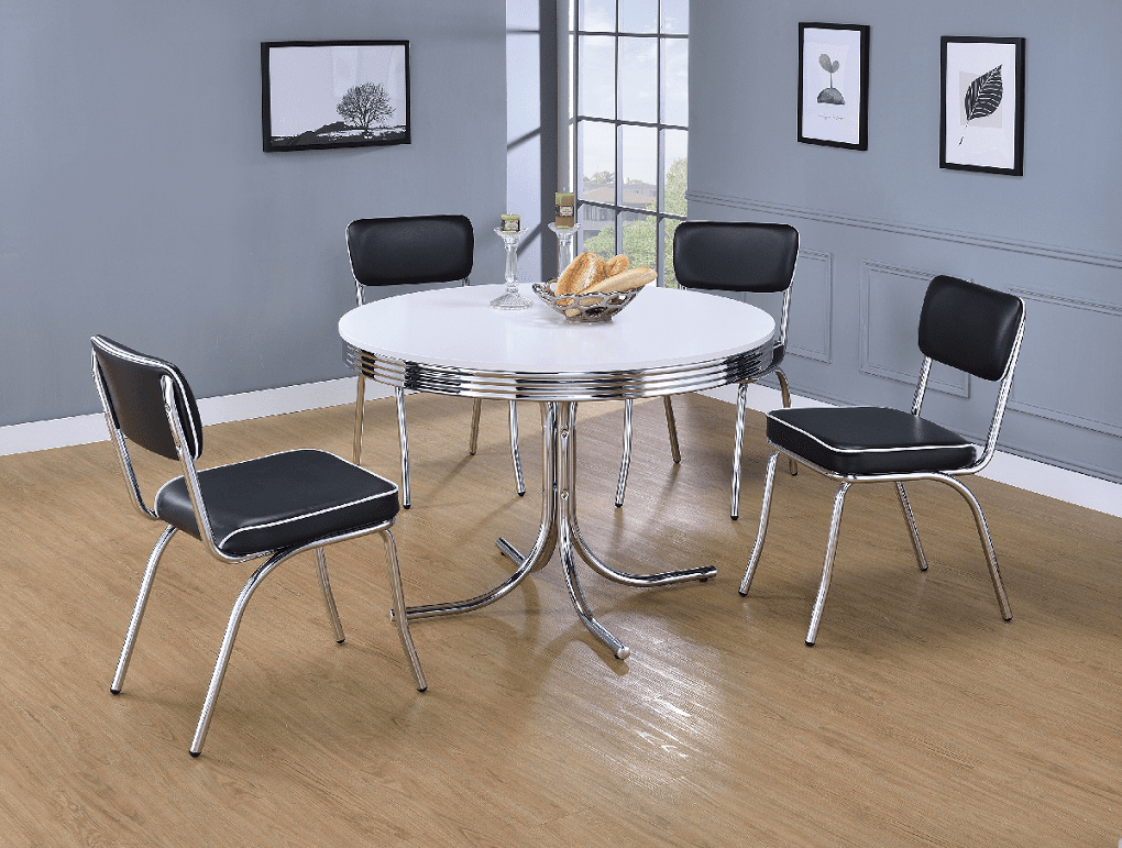 Retro Round Dining Table by Coaster