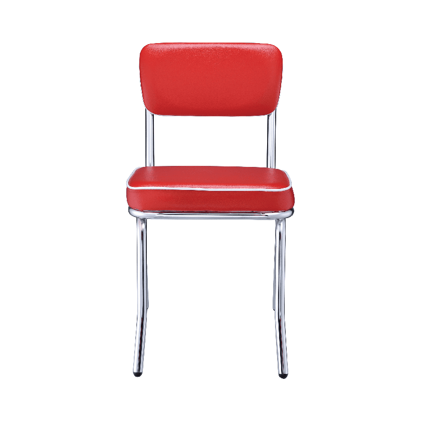 Retro Red Dining Chairs (includes 2 chairs) by Coaster