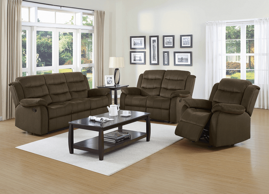 Rodman Reclining Sofa and Love Seat by Coaster